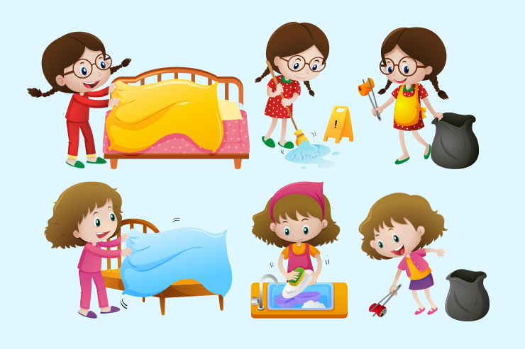 Daily chores Daily chores- summer educational activities for preschoolers.